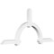 Ekena Millwork Ericson Architectural Grade PVC Gable Bracket, 84"W x 38 1/2"H x 4"D x 4"F, 11/12 Pitch GBP084X39X0404ERI00 - alternate 1
